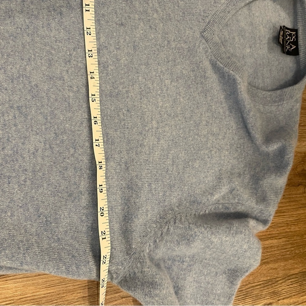 Jos A Bank Cashmere Light Blue Pullover Sweater Size Large Executive Collection - Picture 6 of 8